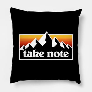 Take Note Mountains 1 Pillow