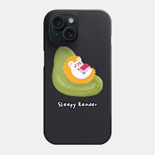 Sleepy reader Phone Case