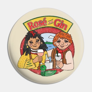 Rose and Gin Retro Doll Pin