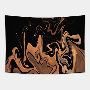 Milk Tea - Digital Liquid Paint Swirls Tapestry