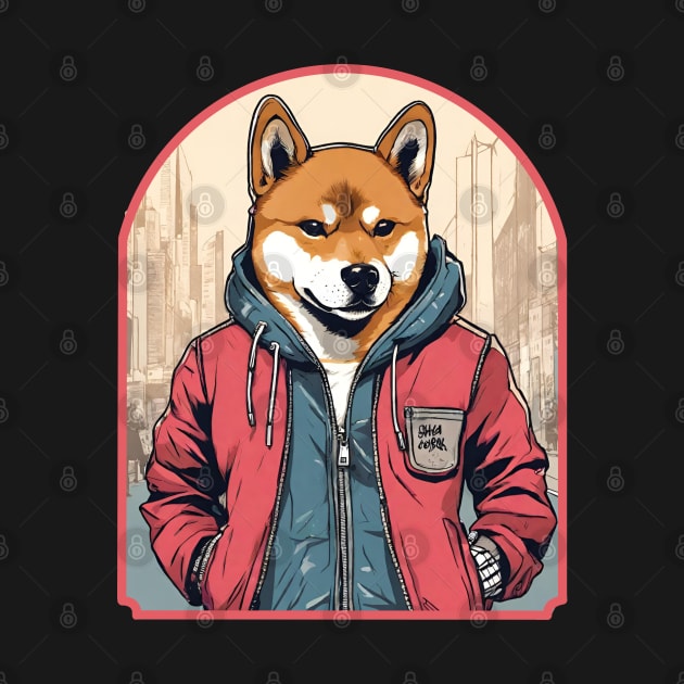 Fabulous Shiba Dog by Ilustradamus