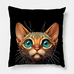 Funny Cat Face Lover Pillow