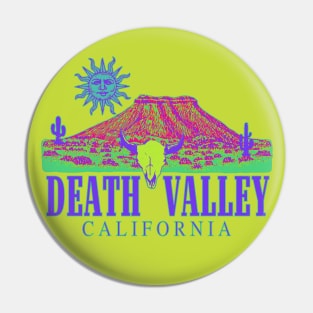 Death Valley California Psychedelic Tie Dye Pin