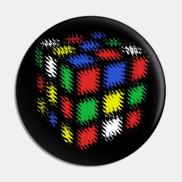 Splash Cube Pin by mikehalliday14