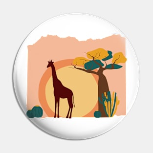 Wildlife- Giraffe Pin