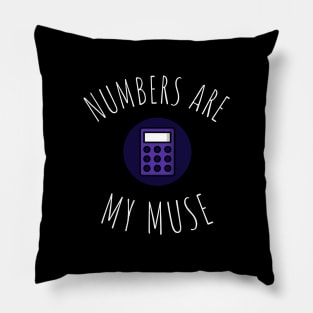 numbers are my muse Pillow