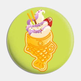 Taiyaki Ice Cream - Japanese Sweets - Kawaii Food Pin