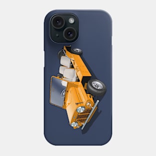 austin Mini Moke in orange Phone Case