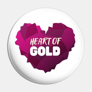 Heart of Gold- Purple Heart Day Design Pin