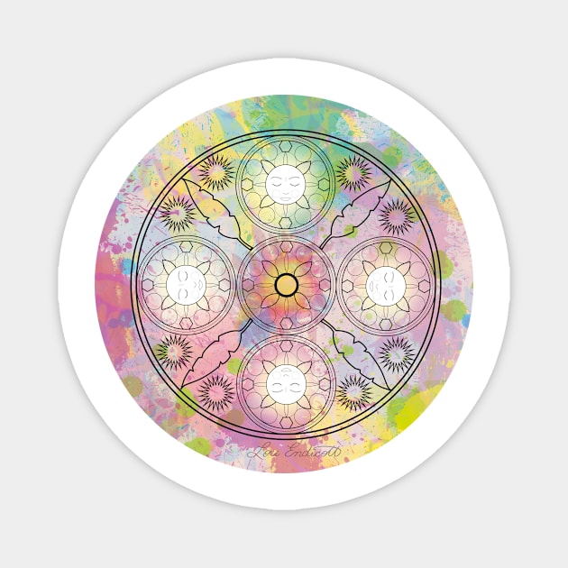 Creativity Mandala Magnet by louendicott