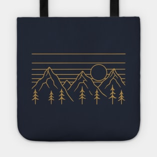 Nature Lines - Golden Version Tote