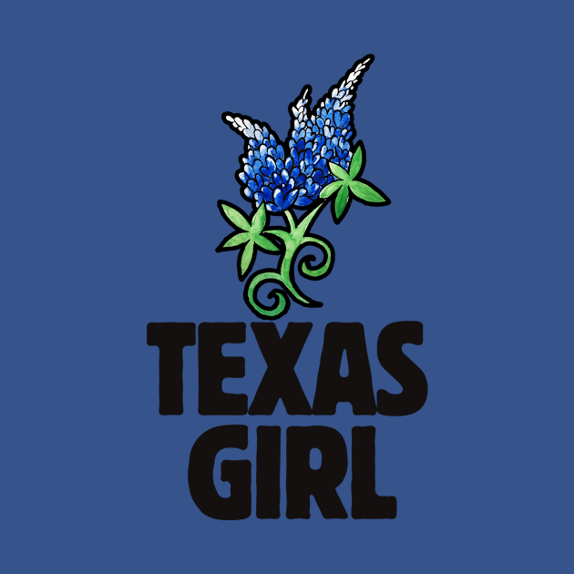 Texas Girl Bluebonnets by bubbsnugg