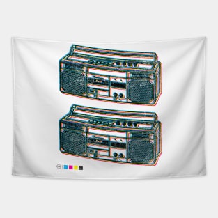 Boom Box / 80s Vintage Cassette Player / Ghetto Blaster Tapestry