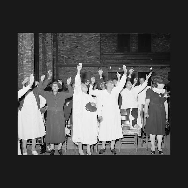 Praising the Lord, 1941. Vintage Photo by historyphoto