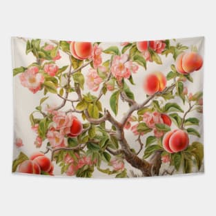 Peach trees and blossoms III Tapestry