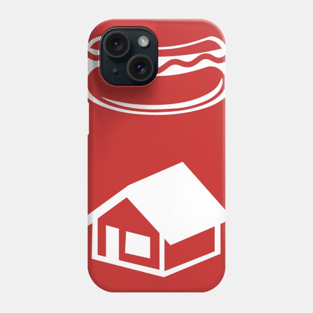 KEVIN'S HOT DOG GHOSTBUSTERS LOGO (white) Phone Case by theshirtsmith