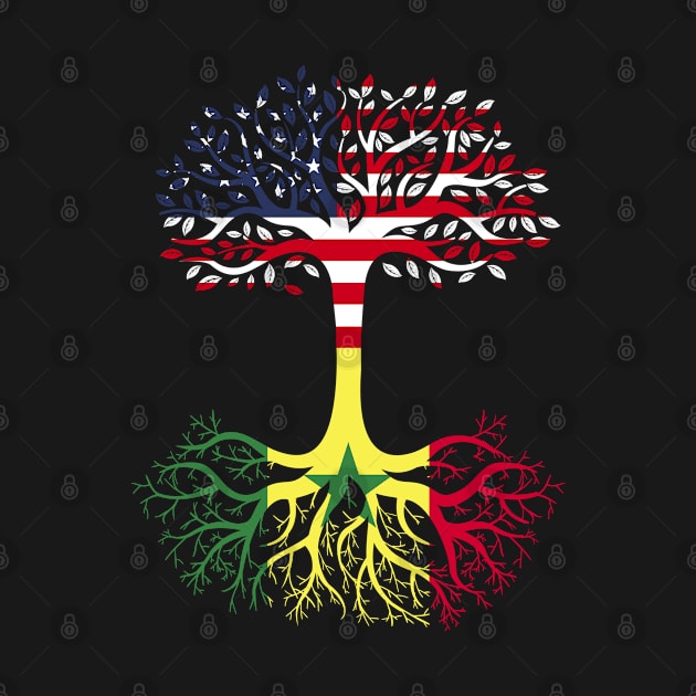 American Grown Senegal Roots Senegal Flag by BramCrye