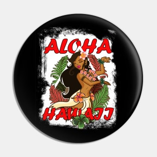 Hawaiian tee for men best gift for surfers Aloha Hawaii Pin