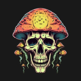 Enigmatic Euphoria Skull Mushroom T-Shirt