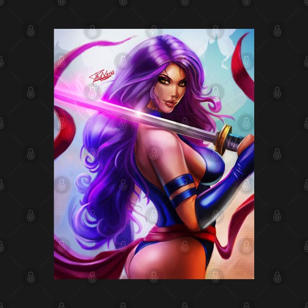 Psylocke by Dhaxina