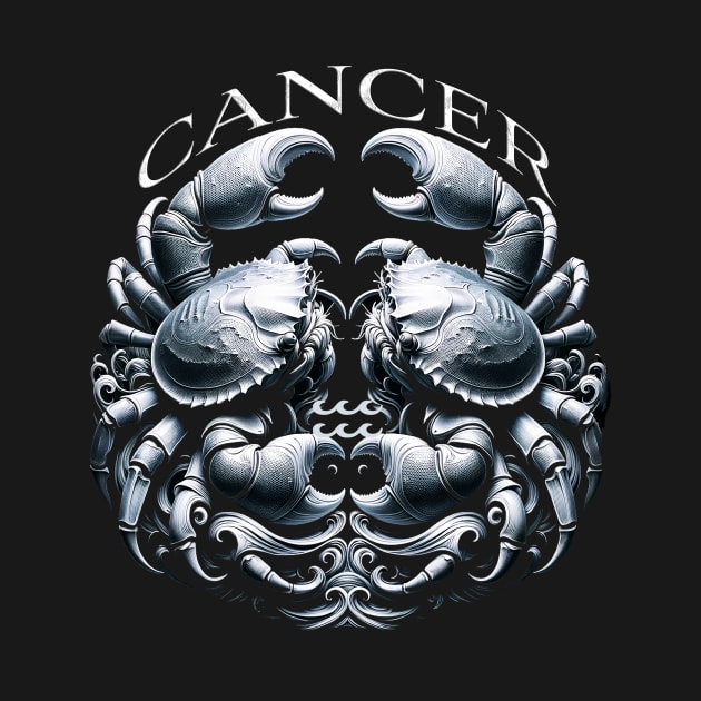 Intuitive Cancer Zodiac Crab & Water Element by Deadpan Couture