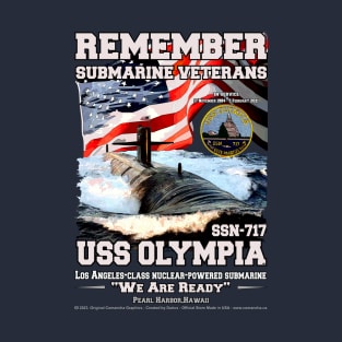 USS Olympia SSN-717 Submarine Veterans T-Shirt