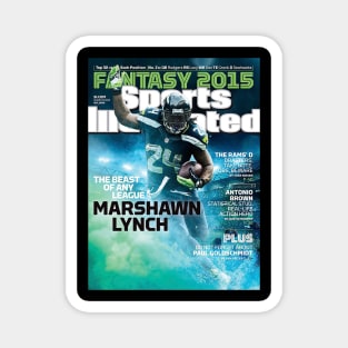 Marshawn Lynch 2015 Fantasy Football Preview Magnet
