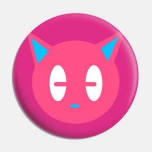 Pink Cat Logo Pin