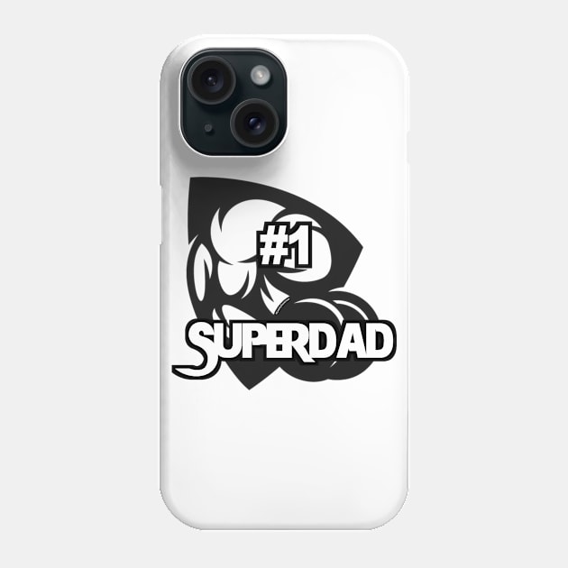 #1 SuperDad Phone Case by Look Up Creations