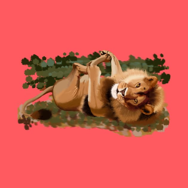 Lazy Lion by Khalico