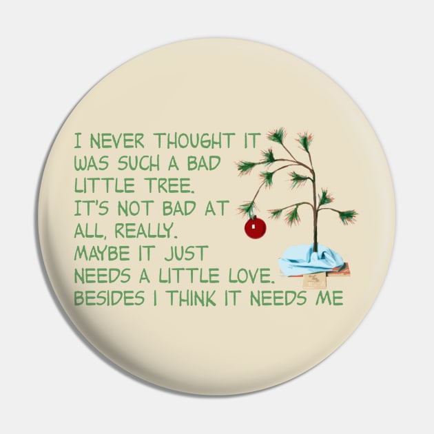 Charlie Brown Christmas Tree Pin by hauntedjack