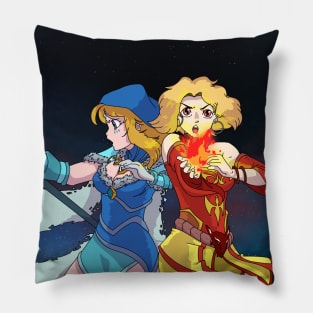 Crystal Maiden and Lina Dota 2 Pillow