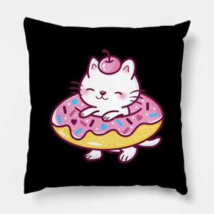 Cute Kawaii Donut Cat Pillow