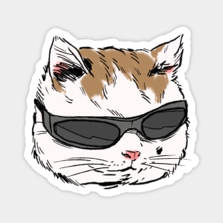 Cat with Glasses Magnet