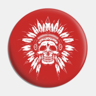 White Chief Headress Pin