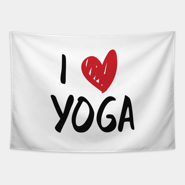 Yoga - I love yoga Tapestry by KC Happy Shop