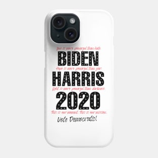 Love is more powerful than hate, Biden Harris 2020 Phone Case