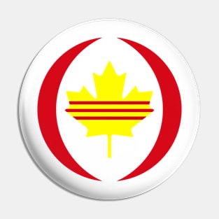 Canadian Vietnamese (South) Multinational Patriot Flag Pin