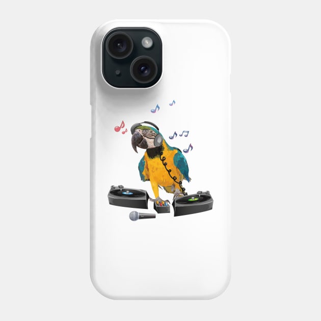 Blue-and-yellow Macaw Phone Case by obscurite