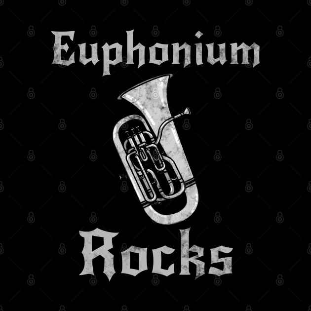 Euphonium Rocks, Euphoniumist Heavy Rock Brass Musician by doodlerob