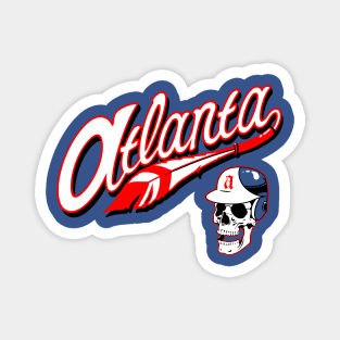 Atlanta Braves retro full script Magnet