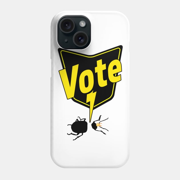 Know Your Parasites Vote Bug Spray Phone Case by OrangeMonkeyArt