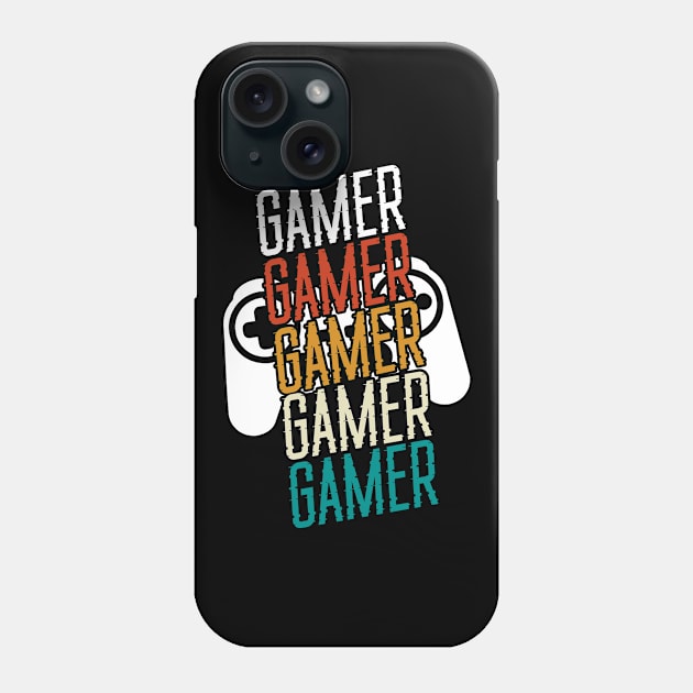 Vintage Retro Gamer Gift T-shirt - Video Gamer Birthday Phone Case by RRADesign