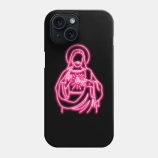 Pink Neon Jesus Phone Case