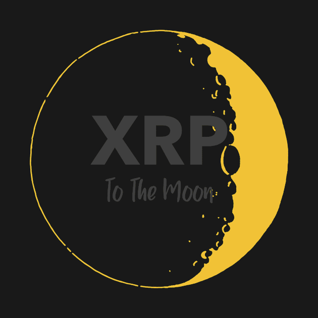 XRP To The Moon by Tshirtguy