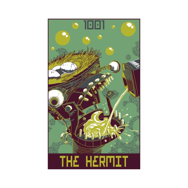 Robo Tarot: The Hermit by PeterTheHague