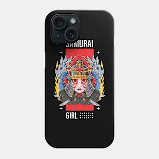 Flamboyant Samurai Girl Japanese Design Phone Case