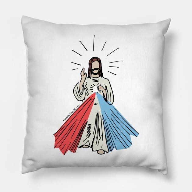 Divine Mercy Pillow by paucacahuate