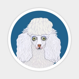 Fluffy Standard Poodle Dog Magnet