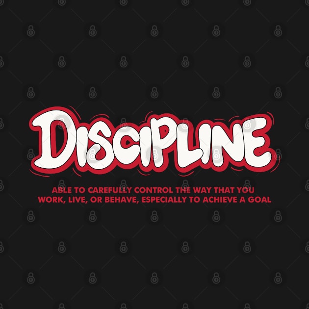 Discipline word lettering art by idbihevier